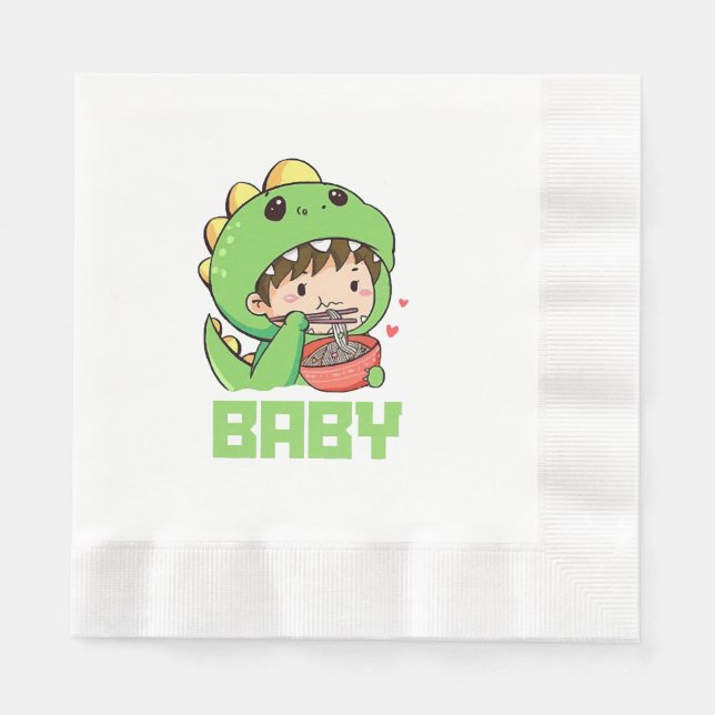 baby godzilla napkins (Front)