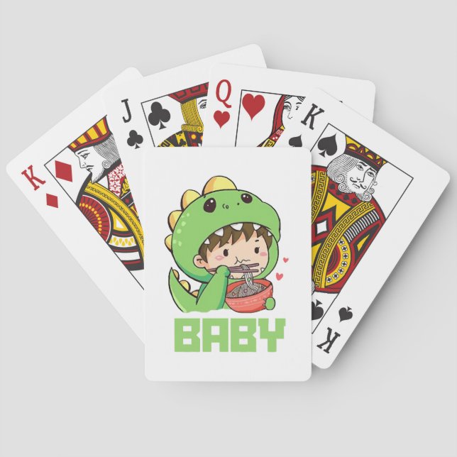 baby godzilla poker cards (Back)