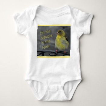 Baby Goldfinch Baby Bodysuit by Considernature at Zazzle