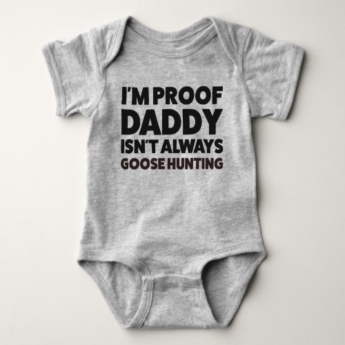 Baby Goose Hunting Jersey Bodysuit Shirt