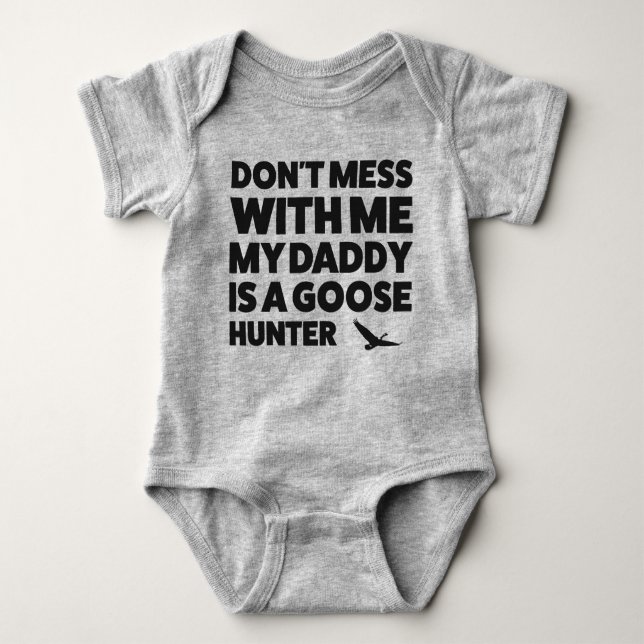 Baby Goose Hunting Jersey Bodysuit Shirt (Front)