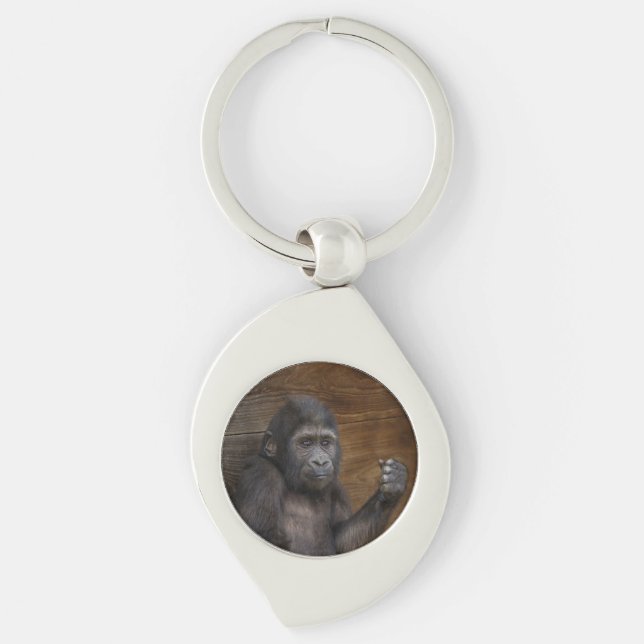 Baby Gorilla Keychain (Front)