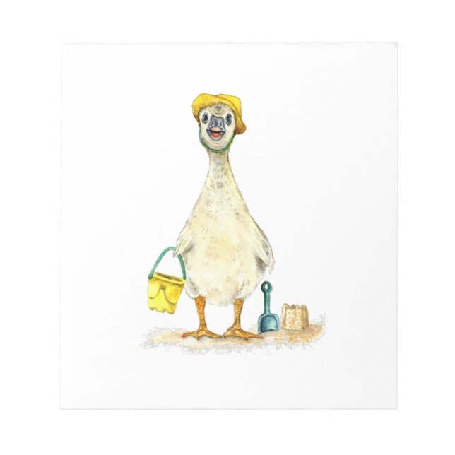 Baby Gosling on the Beach Notepad (Front)