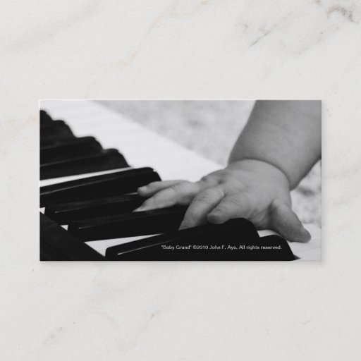 Customizable Baby Grand Business Card