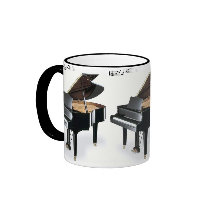 Baby grand piano cup coffee mug