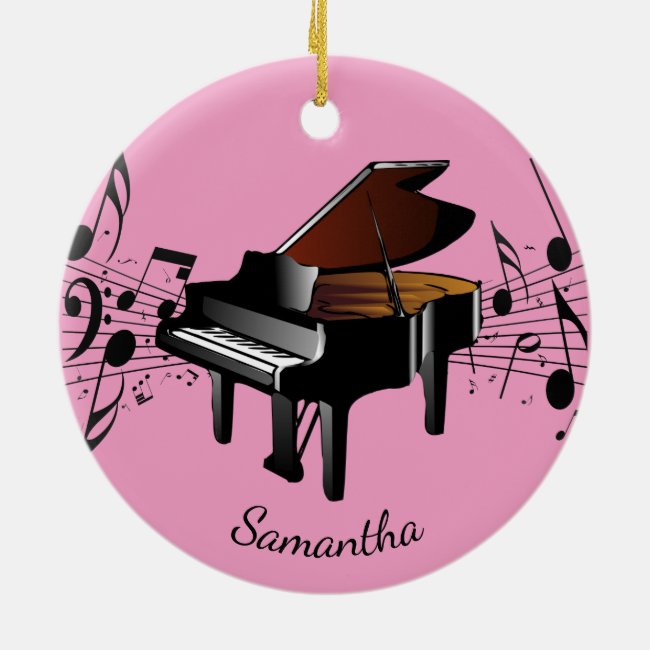 Baby Grand Piano Musical Design Ornament