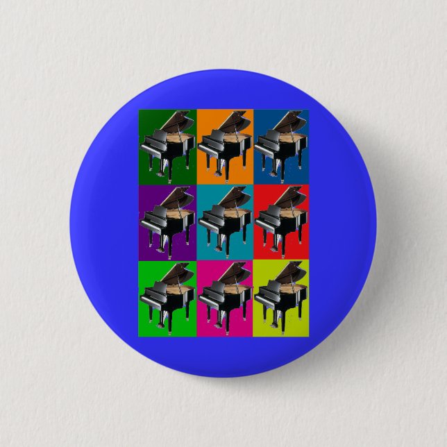 Baby Grand Pop Art T-Shirt & Gifts Pinback Button (Front)