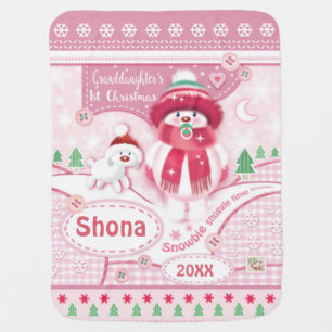 Baby Granddaughter's 1st Christmas Blanket