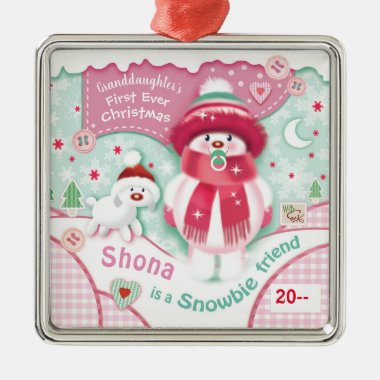 Baby Granddaughter's Cute 1st Christmas Ornament