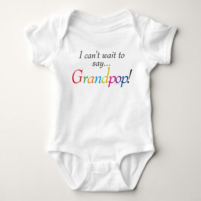 Baby Grandpop Saying Fun Infant Shirt (Front)