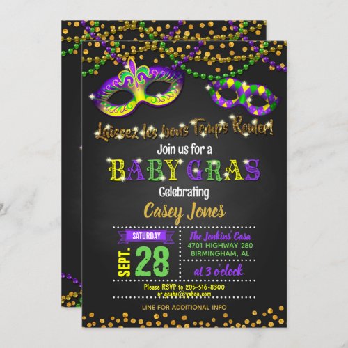 Baby Gras Baby Shower Invitation