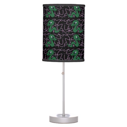 Baby green dragon pattern table lamp