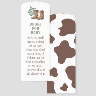 Baby Green Little Cowboy Book for Baby Bookmarks