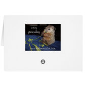 Baby Groundhog Card 2 (Back Horizontal)