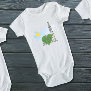 Baby grow: Love Heart Masjid an-Nabawi Bodysuit
