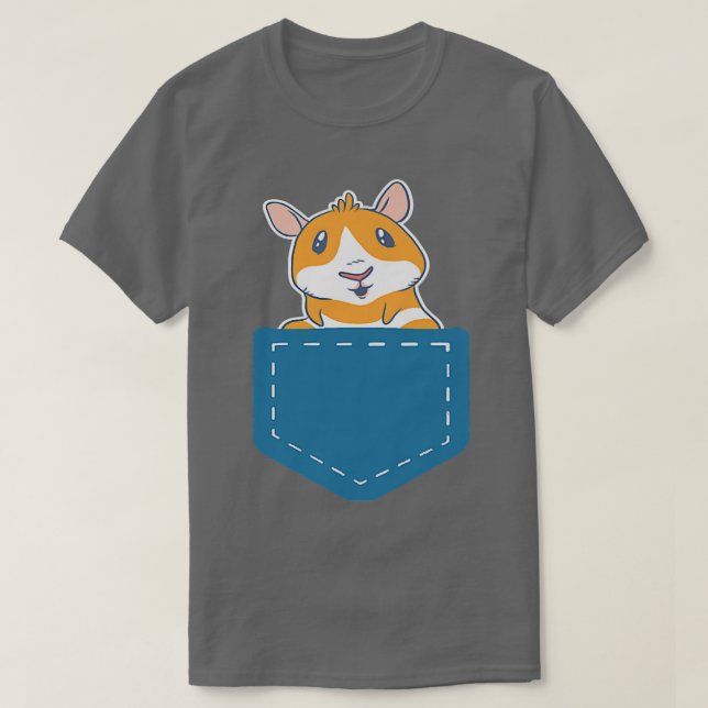 Baby Guinea Pig in Pocket Cute Guinea Pig  T-Shirt (Design Front)