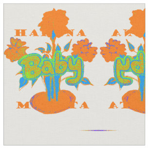 Baby Hakuna Matata Custom Combed Cotton Fabric