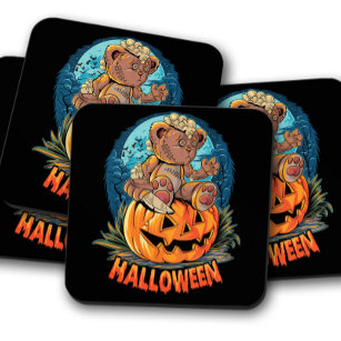 Baby Halloween   Halloween Cork Drink Coaster