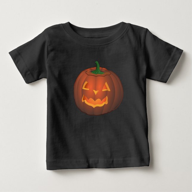 Baby Halloween Shirt Baby Pumpkin Costume Shirts (Front)