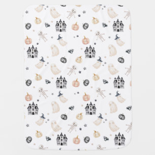Baby Halloween skeleton ghost pumpkin castle - my Blanket