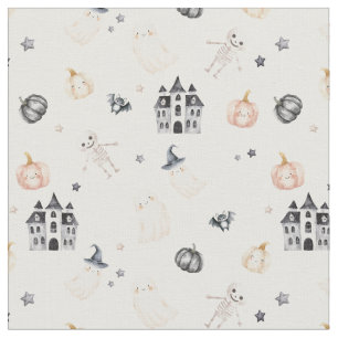 Baby Halloween skeleton ghost pumpkin castle - my Fabric