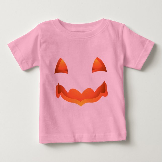 Baby Halloween T-Shirt Pumpkin Baby Tee Shirts (Front)