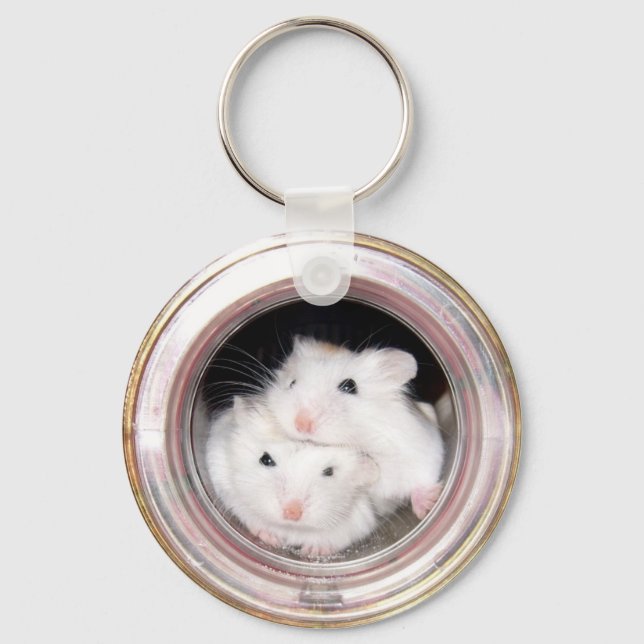 Baby hamsters: Piled Up! Keychain (Front)