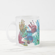 Baby handprints with custom text
