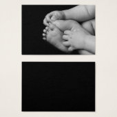 Baby Hands and Feet Black and White (Front & Back)