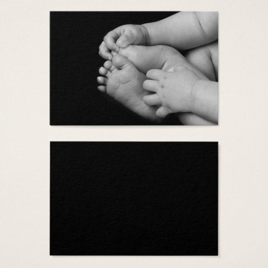 Baby Hands and Feet Black and White (Front & Back)