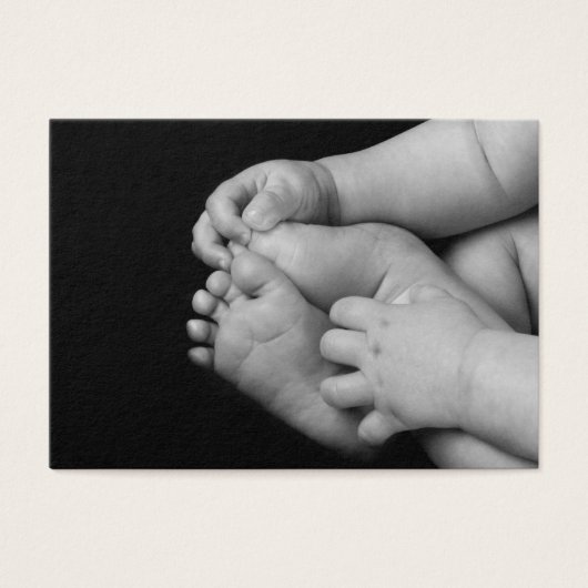 Baby Hands and Feet Black and White (Front)