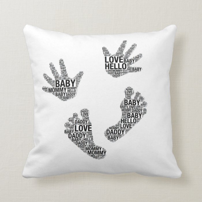 Baby Hands and Feet Pillow