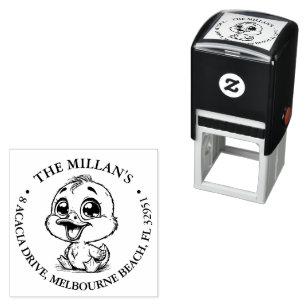 Baby Happy Duck theme Self-inking Stamp
