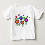 Baby Happy Flowers Baby T-Shirt
