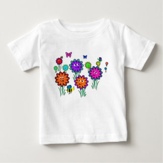 Baby Happy Flowers Baby T-Shirt