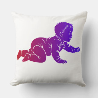 baby happy throw pillow