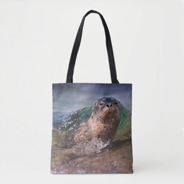 Baby Harbor Seal Tote Bag (Front)