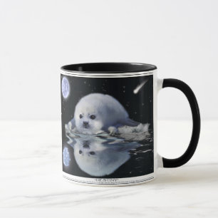 Baby Harp Seal & Moon Wildlife Supporter Gift mug