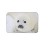 Baby Harp Seal Pup On Ice Of The White Sea Bath Mat at Zazzle