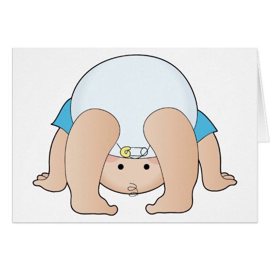 Baby Head Boy Cards (Front Horizontal)