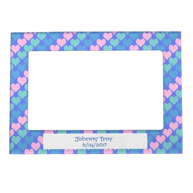 Baby Hearts Pattern Magnetic Frame (Front)