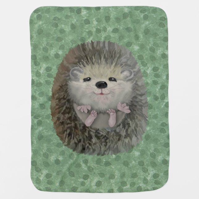 Baby Hedgehog Baby Blanket (Front)