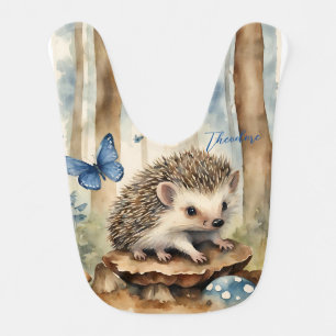 Baby Hedgehog Boy Bib