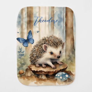 Baby Hedgehog Boy Burp Cloth