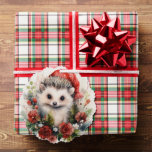 Baby Hedgehog Cub Gift Tag Ornament Card<br><div class="desc">Serving double duty,  as a gift tag and Christmas tree ornament</div>