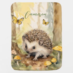 Baby Hedgehog Gender Neutral Baby Blanket