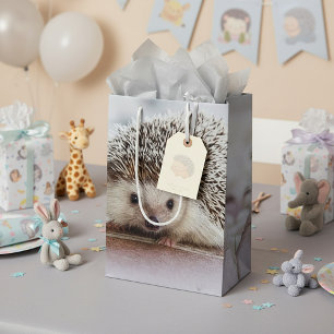 Baby hedgehog medium gift bag