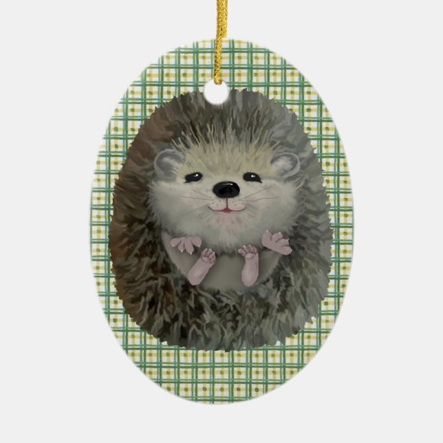 Baby Hedgehog Ornament (Front)