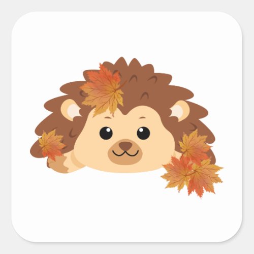 Baby Hedgehog  Square Sticker