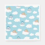 Baby Hercules and Pegasus Cloud Pattern Napkins